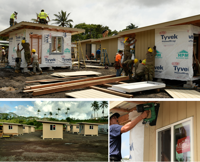 Milgard Partners with HPM to build Micro Shelters for Big Island Evacuees 