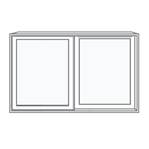 how does a double horizontal slider window open?