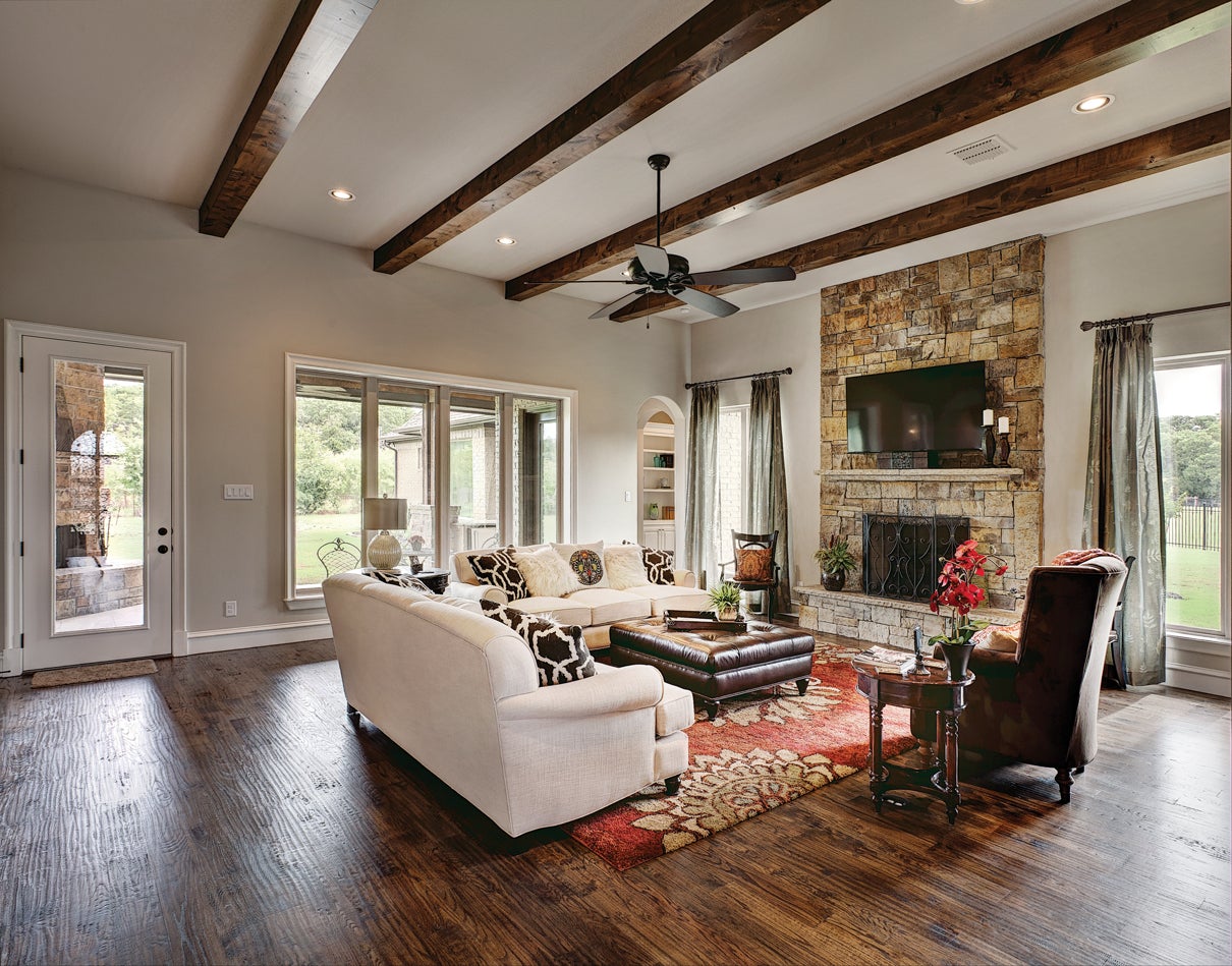 Living room view with natural light from Style Line® Series Windows and Patio Door Living room view with natural light from Style Line® Series Windows and Patio Door