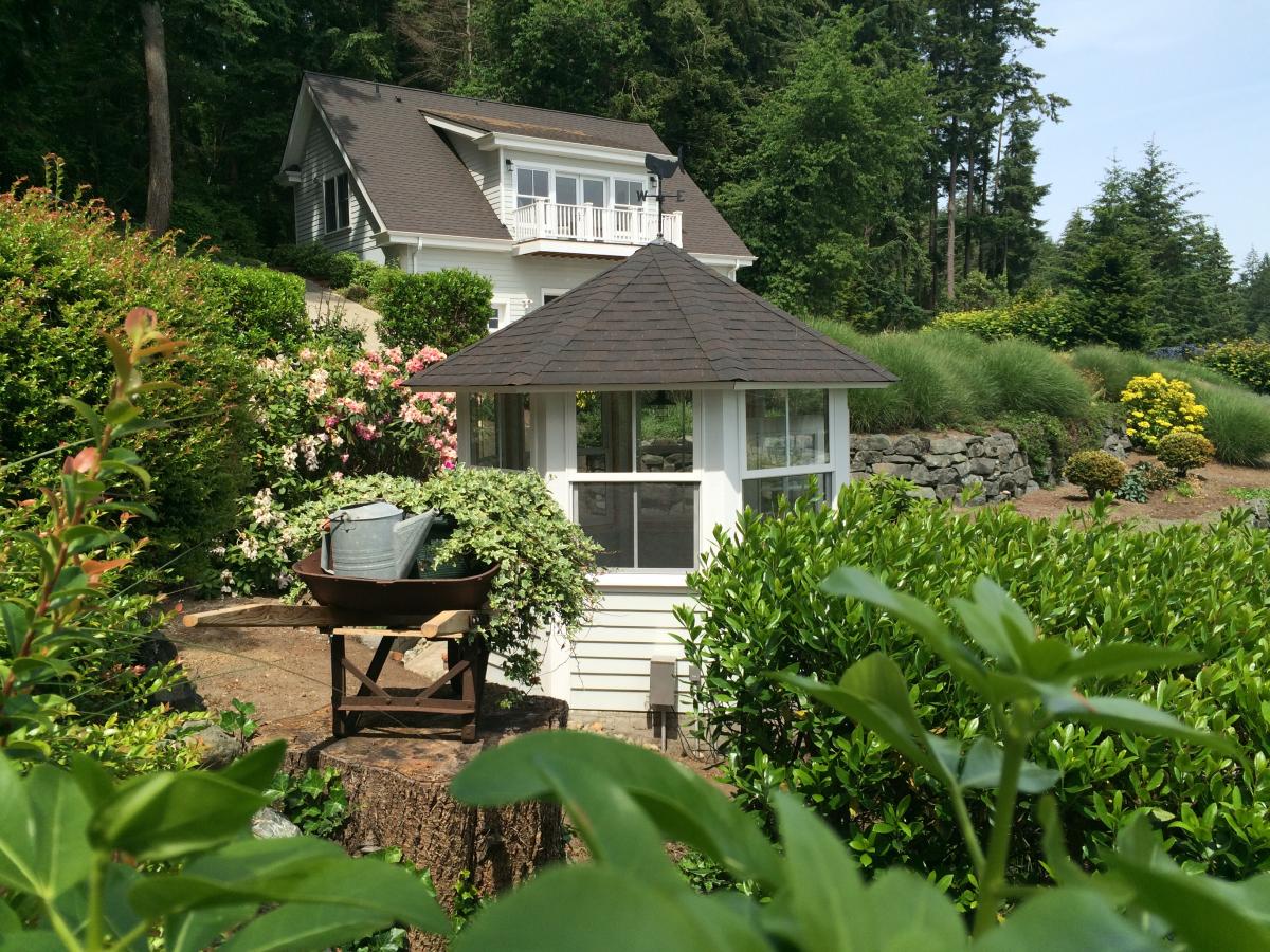 Greenhouse next to main house Greenhouse next to main house