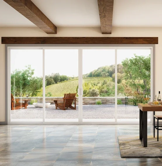V300 Patio Door in a dining room.