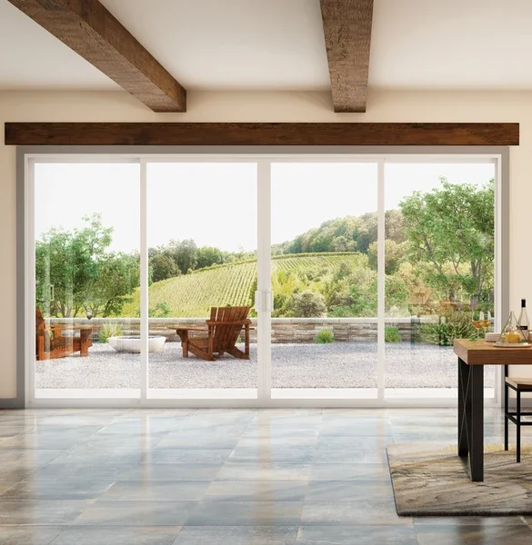 V300 Patio Door in a dining room.