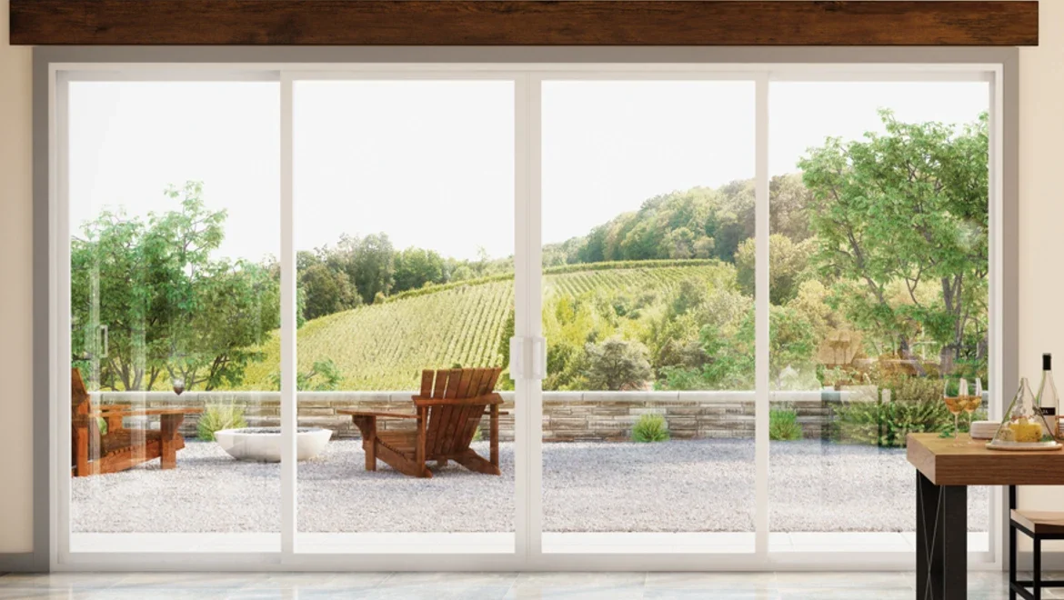 V300 Patio Door in a dining room.