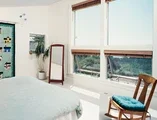 Bedroom facing awning windows