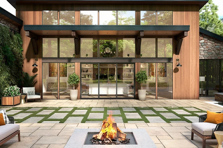Best Modern: Aluminum Sliding Glass Doors, MILGARD