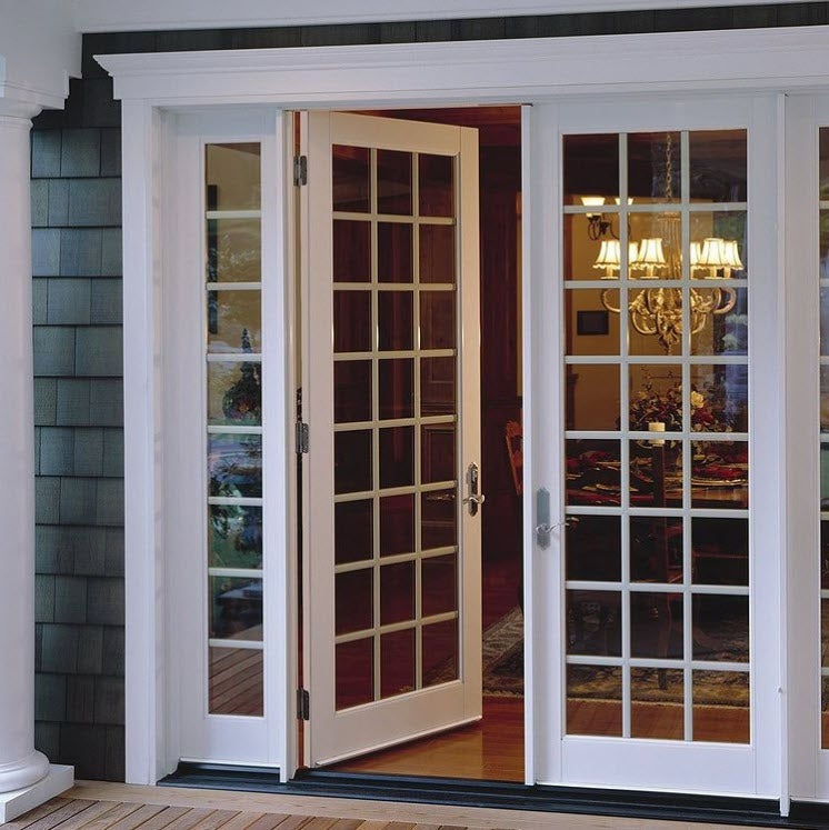 Traditional In-Swing Patio Door with Classic Grids Traditional In-Swing Patio Door with Classic Grids