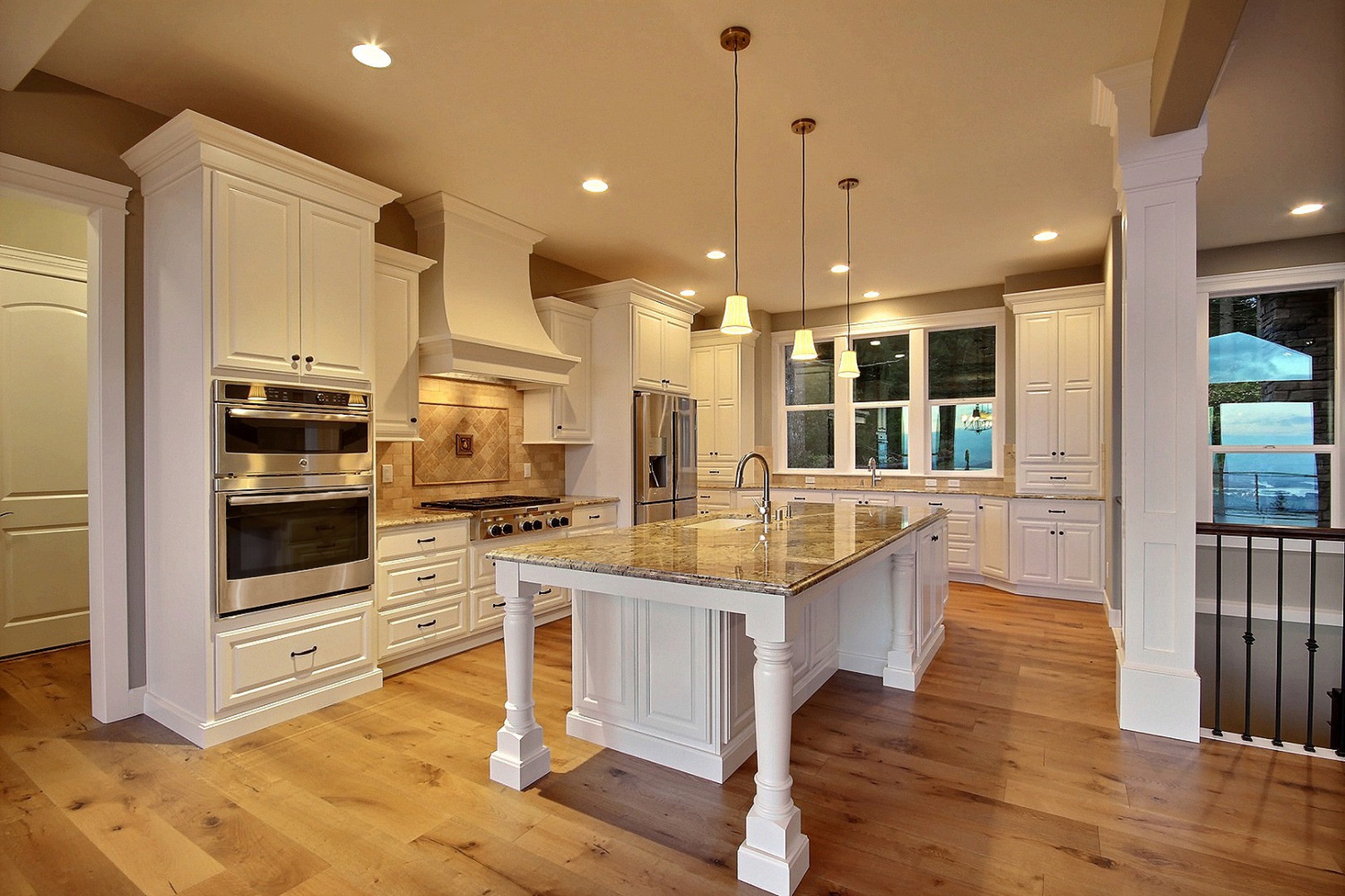 Open concept floor plan