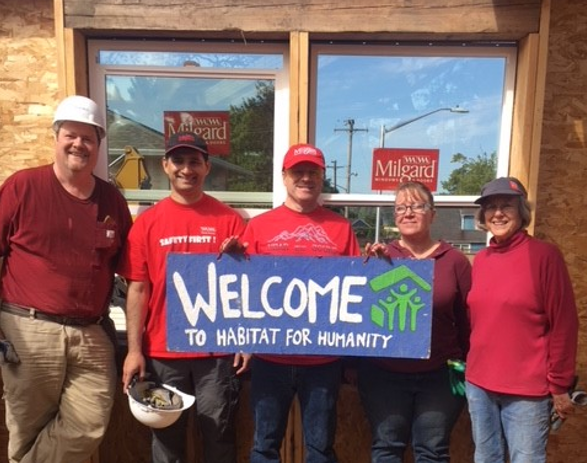 Habitat for Humanity Receives Support from Milgard Volunteers