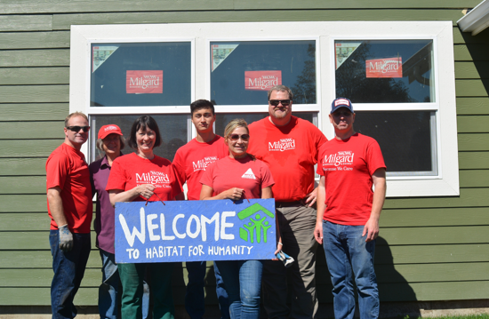 Milgard Windows & Doors on Habitat Build Day