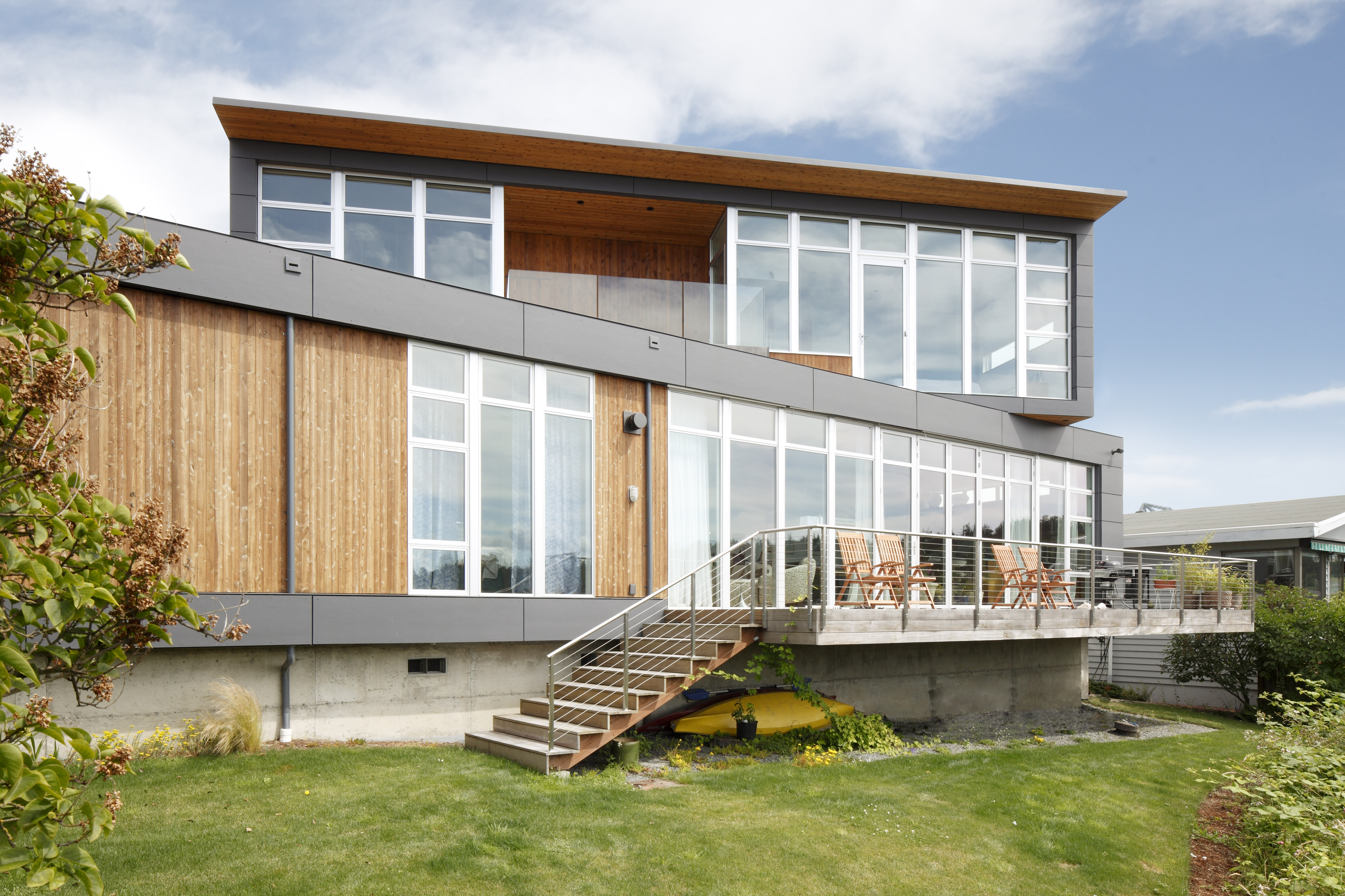 Ballard Cut feature Pugent Sound with Milgard Aluminum WIndows