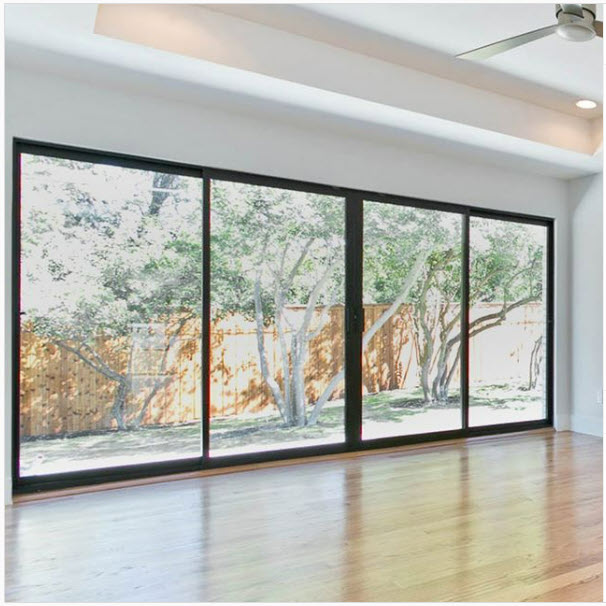 Expansive and Contemporary Aluminum Patio Door