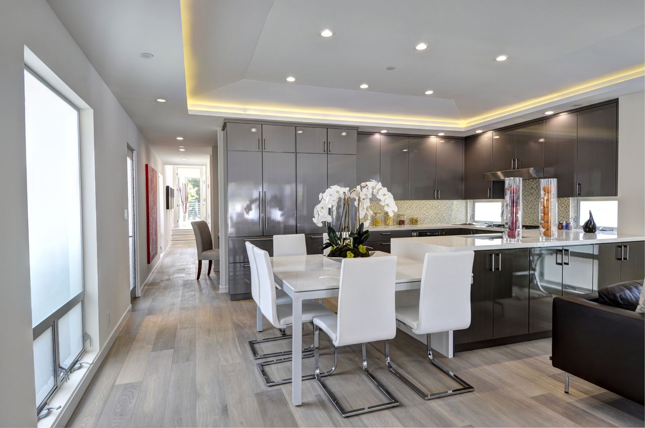 kitchen with natural light