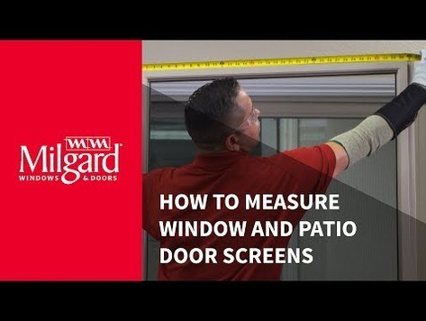 How to Measure Window and Patio Door Screens