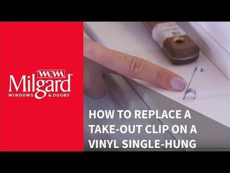 How to Replace a Take-Out Clip on a Vinyl Single-Hung Window