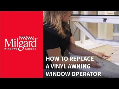 How to Replace a Vinyl Awning Window Operator