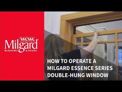 How to Operate a Milgard® Essence Series® Double-Hung Window
