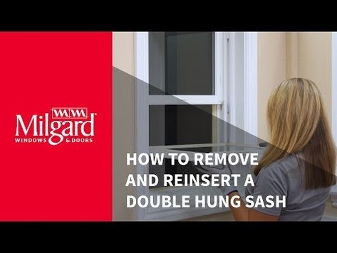 How to Remove and Reinsert a Double Hung Window Sash