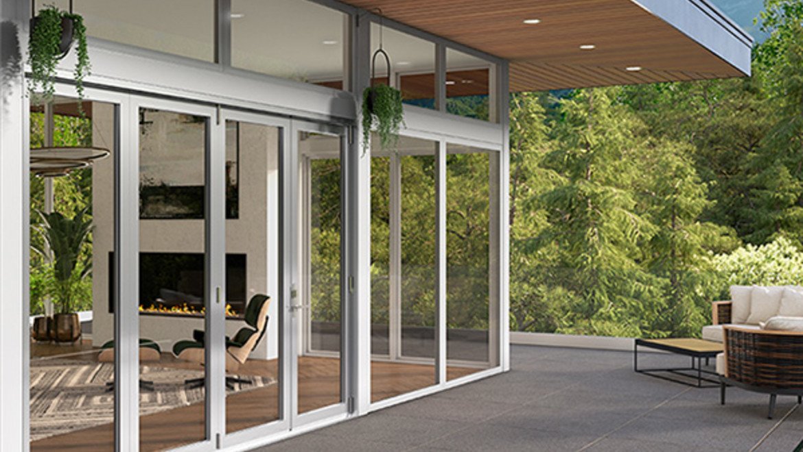 AX550 Moving Glass Walls Bi-Fold