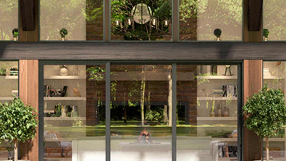 AX550 Moving Glass Walls Stacking