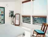 Bedroom facing awning windows