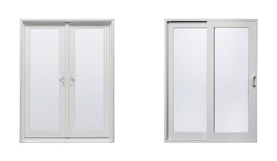 French swinging, French-style sliding doors