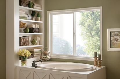 bathroom windows, skyline, MILGARD bathroom windows, skyline, MILGARD