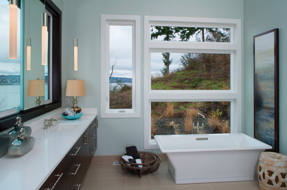 tuscany bathroom windows, MILGARD tuscany bathroom windows, MILGARD