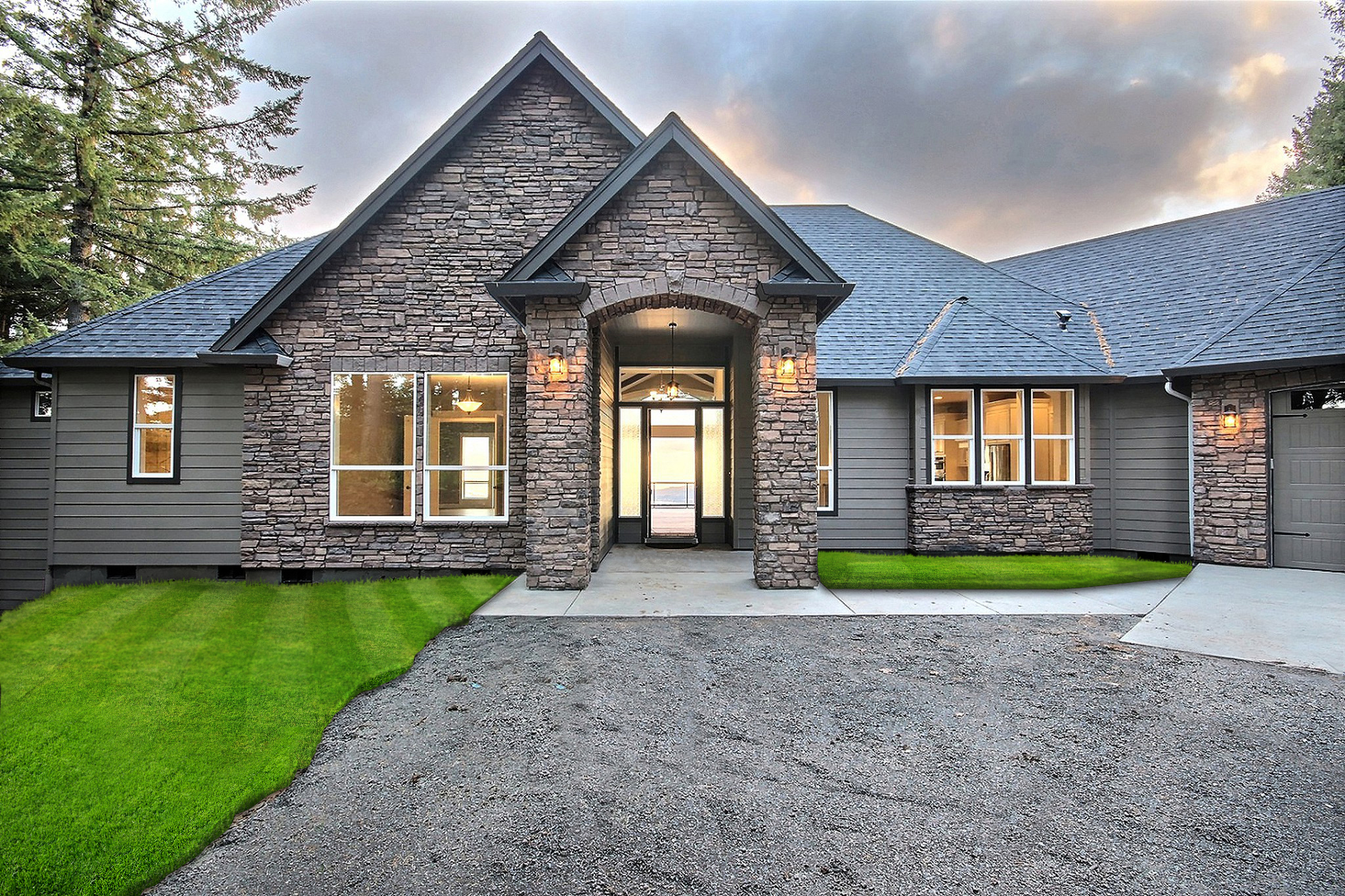 Vinyl windows were the perfect match on this new construction home