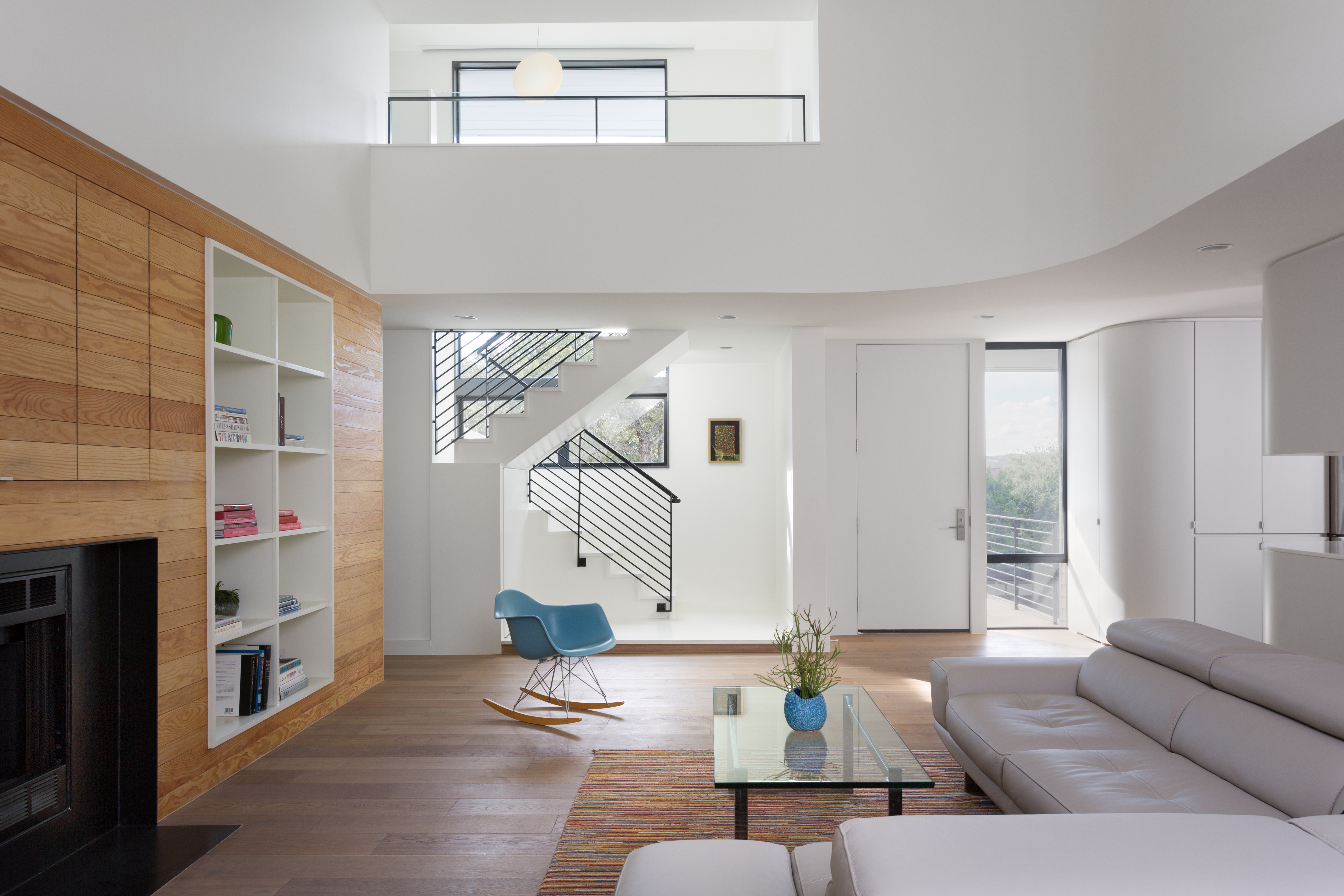 Modern contemporary open concept living space