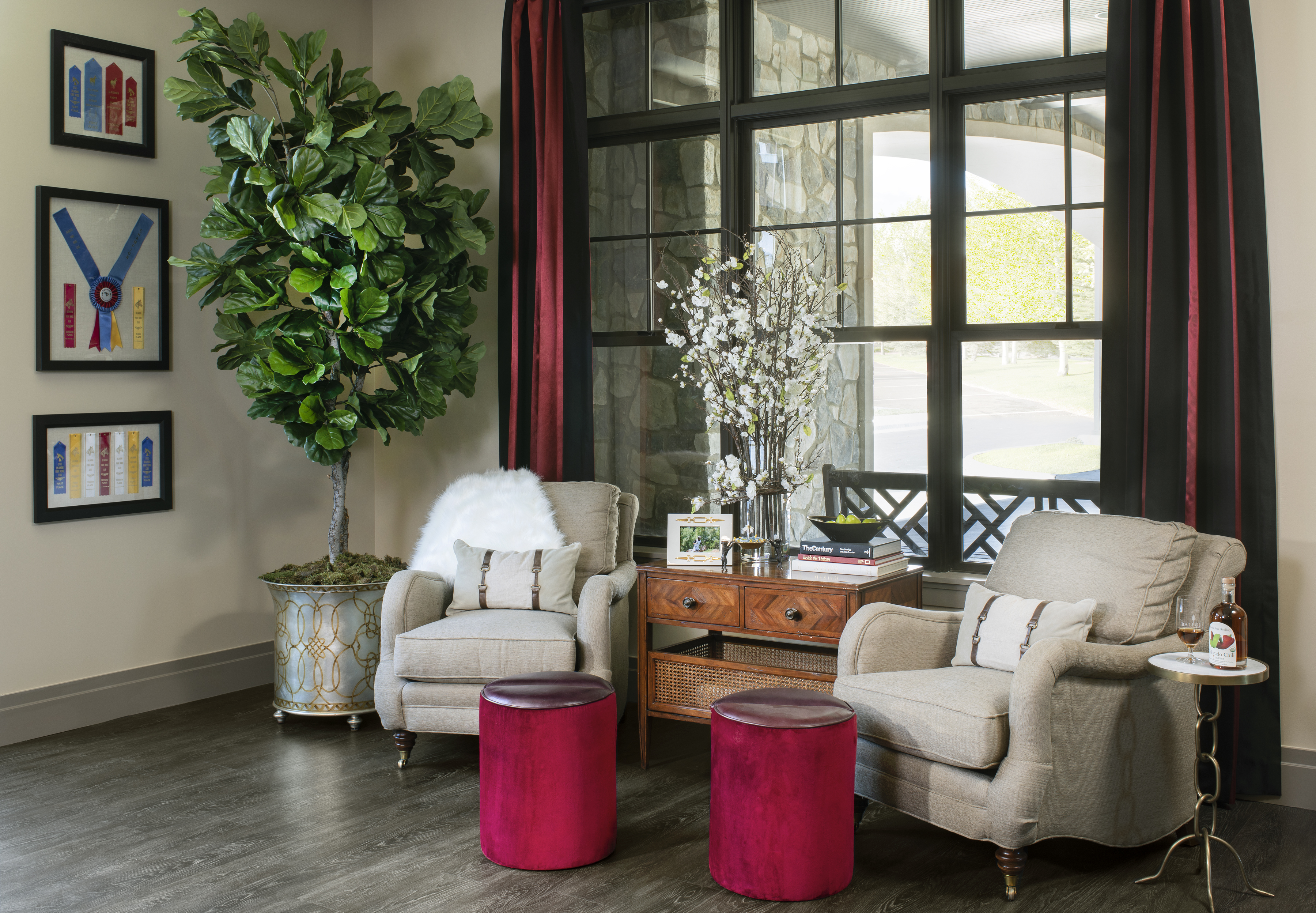 Black fiberglass windows