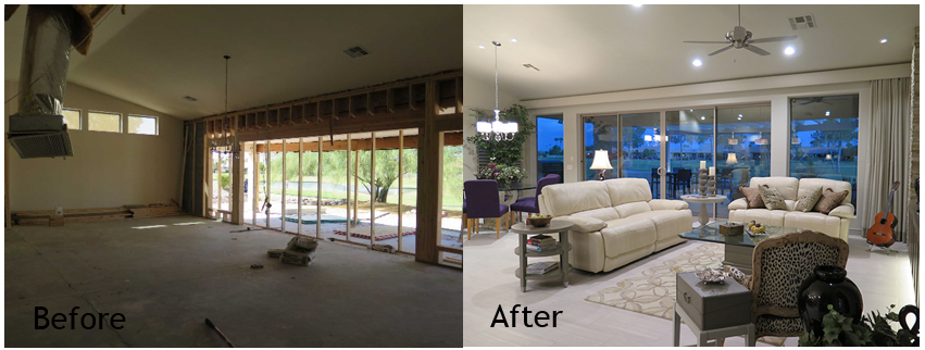 Before and after photos: traditional to modern home remodel