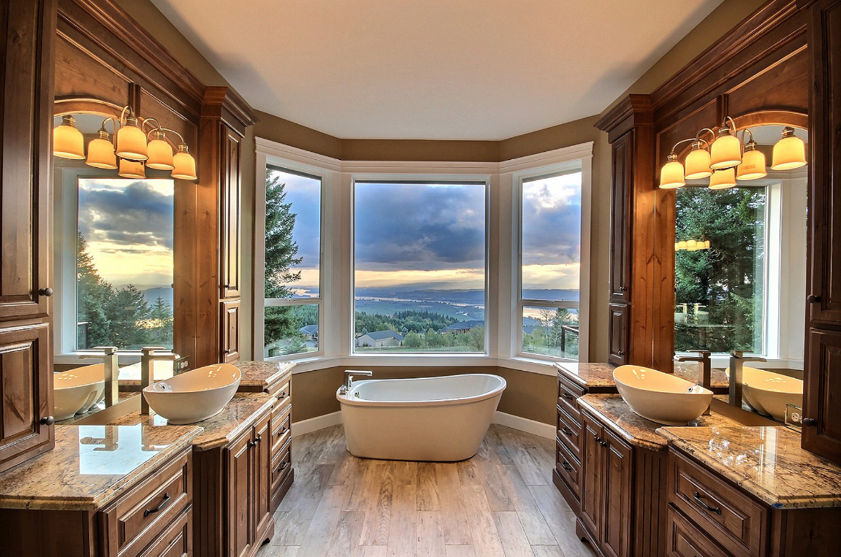 Beautiful bathroom in a traditional home
