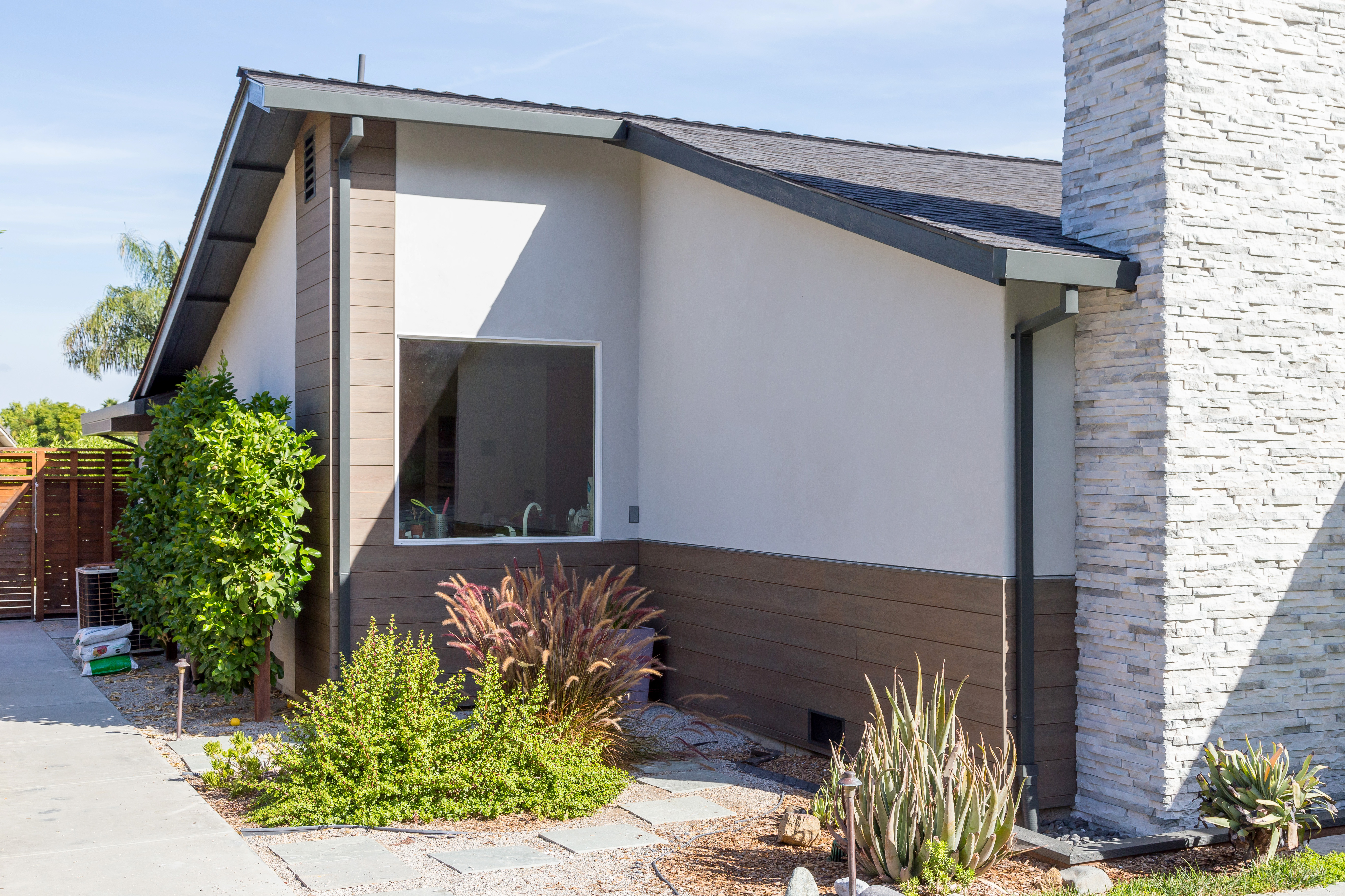 Clean lines accent a home remodel featuring vinyl windows