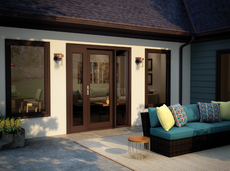 Using French patio doors for indoor outdoor living