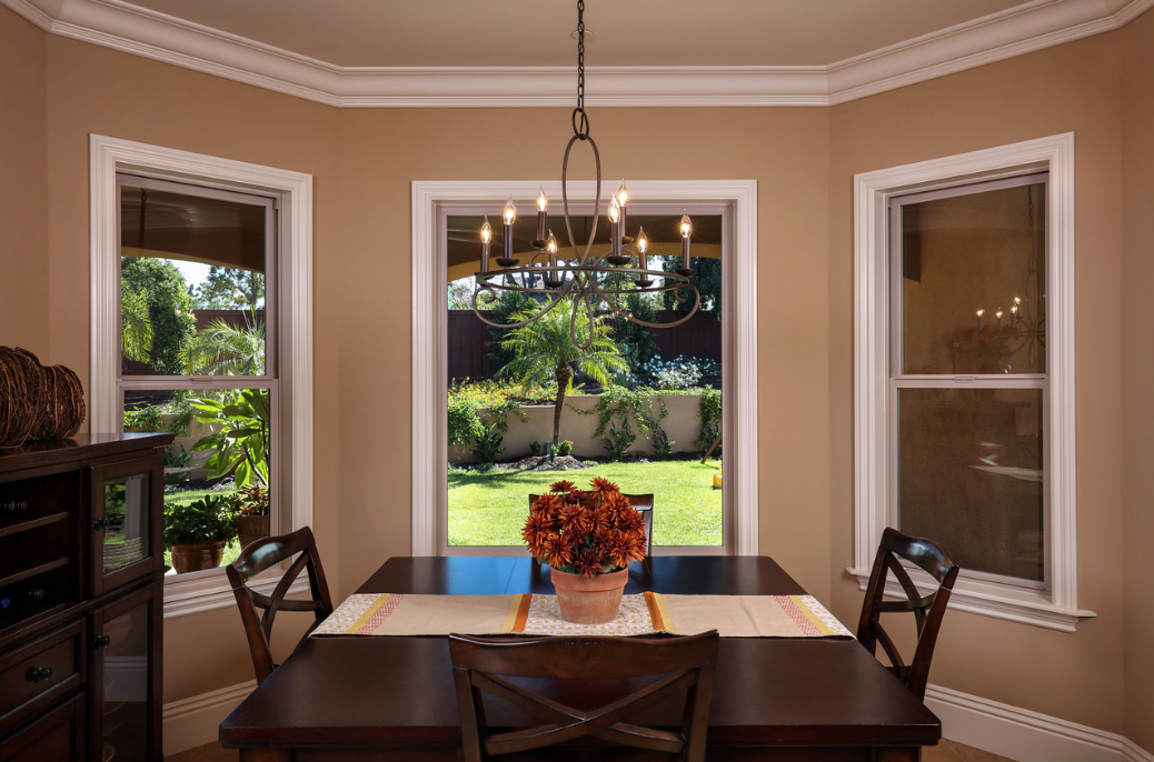 Beautiful energy efficient Tan Vinyl Windows