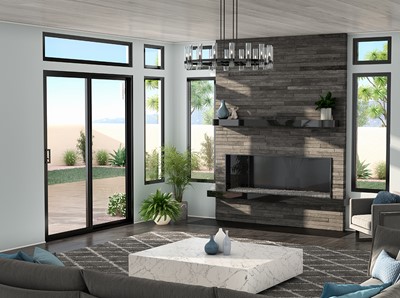 Trinsic Series | V300 Black Sliding Glass Door and Windows